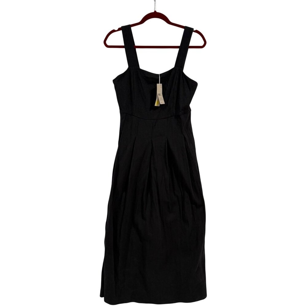 Boden Strappy Seersucker Mini Dress Black U.S. Size 6R NWT